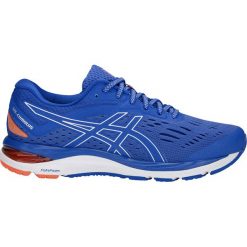 Buty Asics GEL-Cumulus 20 M Pomarańczowo-Niebieskie. Pomarańczowe buty sportowe męskie Asics, z żakardem, na sznurówki, do biegania. Za 399,99 zł.