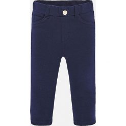 Mayoral - Spodnie dziecięce 74-98 cm. Niebieskie spodnie dziewczęce Mayoral, bez wzorów, z elastanu. Za 69,90 zł.
