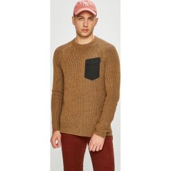 Only & Sons - Sweter. Brązowe swetry męskie marki Only & Sons, xl, bez wzorów, z bawełny, z okrągłym kołnierzem, bez kaptura. W wyprzedaży za 89,90 zł.
