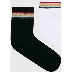 Tally Weijl - Skarpetki (2-pack). Czarne skarpetki damskie TALLY WEIJL, bez wzorów, z elastanu. W wyprzedaży za 14,90 zł.