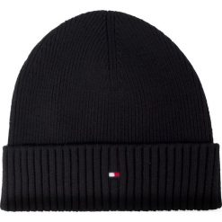 Czapka TOMMY HILFIGER - Pima Cotton Beanie AM0AM05148 BDS. Czarne czapki męskie TOMMY HILFIGER, na zimę, bez wzorów, z bawełny. W wyprzedaży za 119,00 zł.