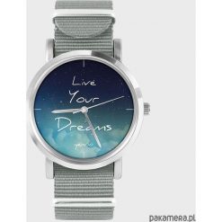 Zegarki damskie: Zegarek – Live Your Dreams – szary, nato