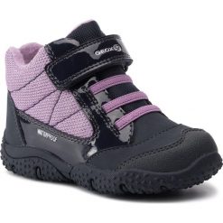 Śniegowce GEOX - B Baltic G. Wpf A B84H1A 050EW C4215 D Navy/Lilac. Niebieskie śniegowce dziewczęce Geox, bez zapięcia. W wyprzedaży za 199,00 zł.