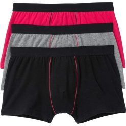 Bokserki "hipster" (3 pary) bonprix szary melanż. Szare bokserki męskie marki bonprix, bez wzorów. Za 44,97 zł.