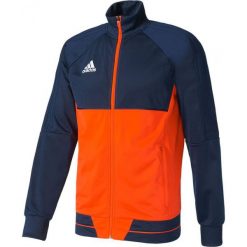 Bluzy męskie: Adidas Bluza dresowa męska Tiro 17 granatowo-pomarańczowa r. XXL (BQ2601)