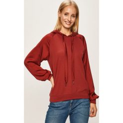 Only - Bluza. Brązowe bluzy damskie ONLY, s, bez wzorów, z bawełny, bez rękawów, z kapturem. W wyprzedaży za 69,90 zł.