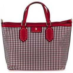 U.S. POLO ASSN. torebka damska Oakboork czerwony. Czerwone torebki klasyczne damskie U.S. Polo Assn., w kratkę, eleganckie, bez dodatków. Za 409,00 zł.