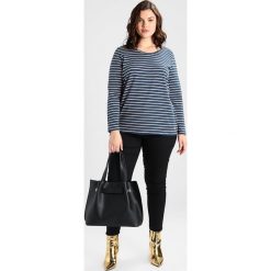 Bluzki asymetryczne: ADIA ROUND NECK LONG SLEEVES AND STRIPES Bluzka z długim rękawem blue/cameo