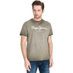 Pepe Jeans West Sir Koszulka Zielony. Zielone podkoszulki męskie s, z haftami, z bawełny. Za 154,95 zł.