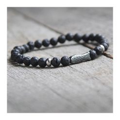 Męska bransoletka :: fish & BLACK LAVA. Czerwone bransoletki męskie kaktusia, z hematytem. Za 69,00 zł.