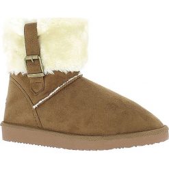 Buty zimowe damskie: Zimowe botki „Afton” w kolorze jasnobrązowym