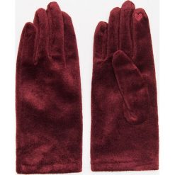 Rękawiczki - Bordowy. Czerwone rękawiczki damskie Cropp, bez wzorów. Za 39,99 zł.