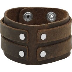 Bransoletki męskie: Brown Bracelet Bransoletka skórzana brązowy