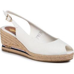 Espadryle U.S. POLO ASSN. - Vicotria Rope AGATA4089S0/CY3 Whi. Białe espadryle damskie U.S. Polo Assn., bez wzorów, ze skóry ekologicznej, bez obcasa, na obcasie. Za 299,00 zł.