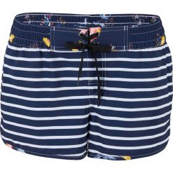 Szorty plażowe bonprix niebiesko-biały w paski. Niebieskie szorty damskie bonprix, w paski. Za 64,99 zł.