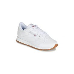 Buty Reebok Classic CL LTHR. Białe trampki i tenisówki damskie Reebok Classic, bez wzorów, bez zapięcia. Za 399,00 zł.