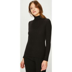 Answear - Sweter. Czarne golfy damskie ANSWEAR, l, z bawełny, z krótkim rękawem. Za 69,90 zł.
