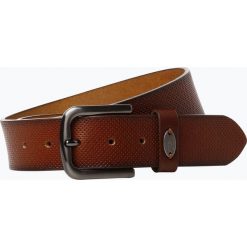 Finshley & Harding - Męski pasek skórzany, beżowy. Brązowe paski męskie marki Finshley & Harding, w paski. Za 129,95 zł.