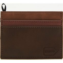 Portfel na karty - Brązowy. Pomarańczowe portfele męskie marki Cropp. Za 29,99 zł.