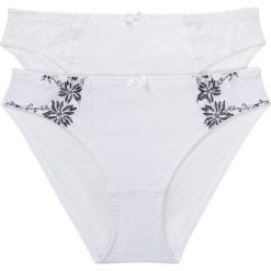 Figi bonprix biały + biało-czarny. Majtki damskie bonprix. Za 54,99 zł.