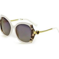 Eleganckie okulary przeciwsłoneczne mazzini butterfly biały. Białe okulary przeciwsłoneczne damskie LOOKS STYLE EYEWAER, eleganckie, motyl. W wyprzedaży za 59,90 zł.