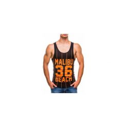 BOKSERKA MĘSKA Z NADRUKIEM S828 - CZARNA. Czarne bokserki męskie Ombre Clothing, s, z nadrukiem, bez kołnierzyka. Za 19,99 zł.