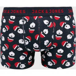 Jack & Jones - Bokserki (3-pack). Niebieskie bokserki męskie Jack & Jones, bez wzorów, z bawełny. W wyprzedaży za 99,90 zł.