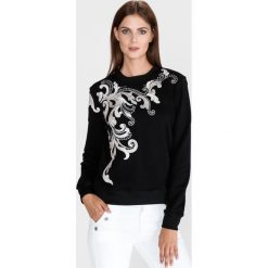 Just Cavalli Bluza Czarny. Czarne bluzy damskie Just Cavalli, l, z haftami, z bawełny, bez rękawów, bez kaptura. Za 1968,95 zł.