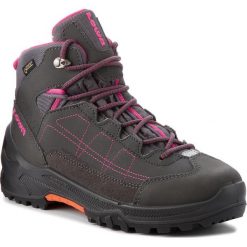 Trekkingi LOWA - Approach Gtx Mid Junior GORE-TEX 350122 Anthrazit/Beere 9756. Szare buty trekkingowe damskie Lowa, bez zapięcia. W wyprzedaży za 419,00 zł.
