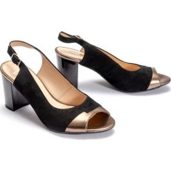MARCO SHOES 1161P-041-559-1 czarny, sandały damskie. Czarne sandały damskie Marco Shoes, bez wzorów, ze skóry, bez obcasa, na obcasie, bez zapięcia. Za 249,90 zł.