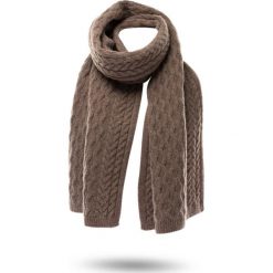 SZAL VELA Weekend Max Mara. Brązowe szaliki damskie Weekend Max Mara, bez wzorów, z wełny. Za 407,40 zł.