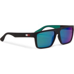 Okulary przeciwsłoneczne TOMMY HILFIGER - 1605/S Nrall Verd 3OL. Czarne okulary przeciwsłoneczne męskie TOMMY HILFIGER, z tworzywa sztucznego. Za 519,00 zł.