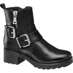 Botki damskie: botki damskie 5th Avenue czarne