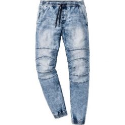 Jeansy męskie: Dżinsy wsuwane Slim Fit Straight bonprix niebieski denim