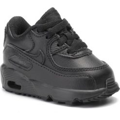 Buty NIKE - Air Max 90Ltr (TD) 833416 001 Black/Black. Czarne półbuty dziewczęce Nike, na sznurówki. W wyprzedaży za 199,00 zł.