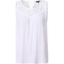 Street One - Top damski, biały. Białe topy damskie Street One, w koronkowe wzory, z koronki, bez kołnierzyka. Za 129,95 zł.