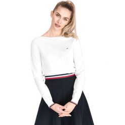 Tommy Hilfiger New Ivy Sweter Biały. Białe bluzy damskie TOMMY HILFIGER, s, bez wzorów, z bawełny, bez rękawów, bez kaptura. Za 462,95 zł.