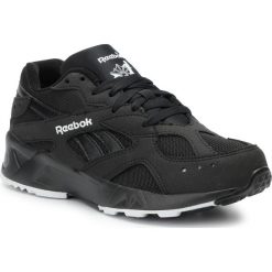 Buty Reebok - Aztrek 93 DV8665 Black/White/Reflective. Czarne półbuty damskie Reebok, bez wzorów, ze skóry ekologicznej, klasyczne, bez obcasa, na płaskiej podeszwie, bez zapięcia. W wyprzedaży za 229,00 zł.