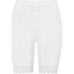 Cellbes Spodnie rowerowe z koronką biały female biały 50/52. Białe legginsy damskie Cellbes, w koronkowe wzory, z gumy. Za 79,00 zł.
