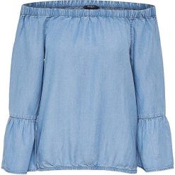ONLY Koszulka damska Sandy Shoulder Dnm Top Light Blue Denim (rozmiar 36). Niebieskie koszulki damskie ONLY, l, bez wzorów, z denimu, bez kołnierzyka. W wyprzedaży za 43,00 zł.