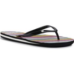 Japonki ROXY - ARJL100668 Mu2. Czarne klapki damskie Roxy, bez wzorów, z tworzywa sztucznego, bez obcasa. W wyprzedaży za 99,00 zł.