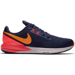 Buty Nike Air Zoom Structure 22 W Koralowo-Granatowe. Pomarańczowe buty sportowe damskie Nike, bez wzorów, do biegania. Za 349,99 zł.