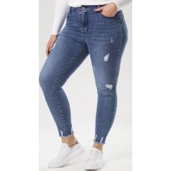 Niebieskie Jeansy Slim Thoninoire. Niebieskie jeansy damskie Born2be. Za 114,99 zł.
