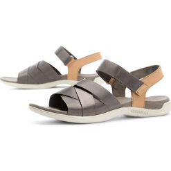 MERRELL DISTRICT MAYA BACKSTRAP > J97250. Sandały damskie Merrell, bez wzorów, ze skóry, street, bez obcasa, bez zapięcia. W wyprzedaży za 179,99 zł.