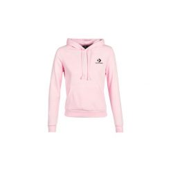 Bluzy Converse CONVERSE STAR CHEVRON EMB PO HOODIE. Różowe bluzy damskie Converse, m, bez wzorów, bez rękawów, bez kaptura. Za 191,20 zł.