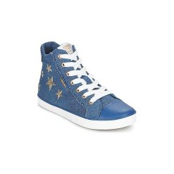 Buty Dziecko Geox J KILWI G. C. Niebieskie trampki dziewczęce Geox, bez wzorów, bez zapięcia. Za 209,30 zł.