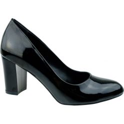 Czółenko damskie Filo Donna 021,Kolor czarny lakier. Czarne czółenka damskie Filo Donna, bez wzorów, z lakierowanej skóry, bez obcasa. Za 89,99 zł.