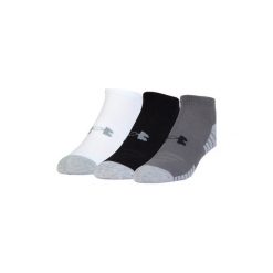 Skarpety Under Armour HeatGear Tech No Show Socks 3-Pack 1312439-040. Szare skarpetki damskie Under Armour, bez wzorów. Za 44,99 zł.