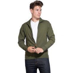 William de Faye sweter męski XL zielony. Zielone swetry męskie William de Faye, xl, bez wzorów, z kaszmiru. W wyprzedaży za 211,00 zł.