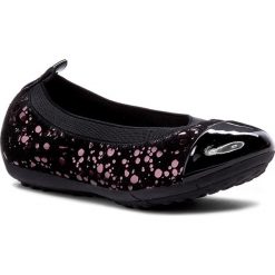 Baleriny GEOX - J Piuma Bal B J62B0B 0JSHH C9999 Black. Czarne baleriny dziewczęce marki Geox, z zamszu. W wyprzedaży za 149,00 zł.